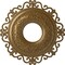 Ekena Millwork Orrington Ceiling Medallion (Fits Canopies up to 6 1/4"), 22"OD x 6 1/4"ID x 1 3/4"P, Pale Gold CM22ORPAS - alternate 1